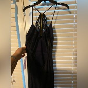 Selling a B.Darlin - navy blue - lacy open back - size 11/12